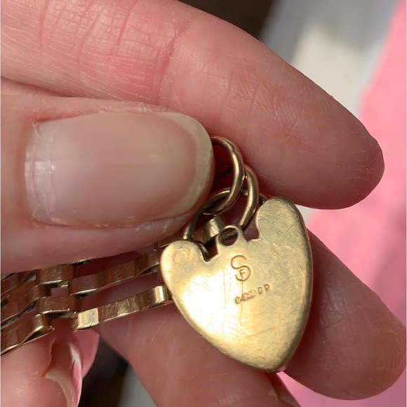 Rare Vintage 9k Heart Padlock with very NICE WEIGHT ❤️ - Picture 8 of 10